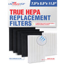 HRF-R/HRF-A Filter Replacement Set Compatible with Honeywell HPA200, HPA201, HA202, HPA204, HPA250 -True HEPA R + Carbon Pre-Filter A by LifeSupplyUSA