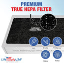 LifeSupplyUSA True HEPA Filter Replacement Compatible with Aerus Lux Guardian Smoke Stop Air Purifier