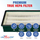 LifeSupplyUSA True HEPA Filter Replacement Compatible with Honeywell HHT-011 Filter Kit also Compatible with 16200 16216 Desktop Part