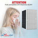 LifeSupplyUSA Complete Replacement Filter Set (1 True HEPA Air Cleaner Replacement Filter + 4 Carbon Filters) Compatible with Electrolux EL041 Carbon ELAP15D7PW Air Purifiers