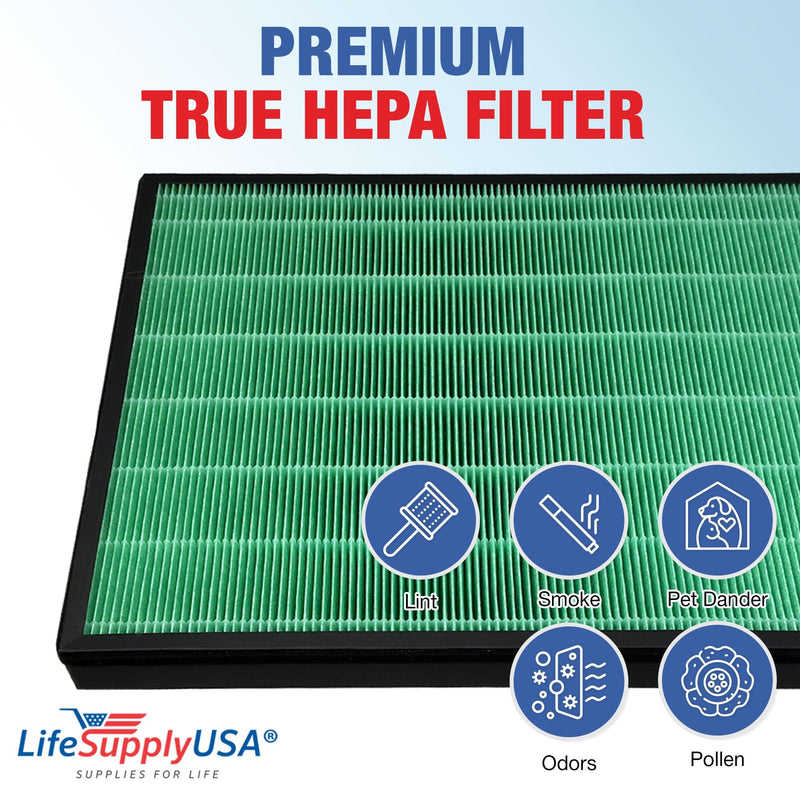 Complete 2-Pack Replacement Filter Set True HEPA and Carbon Pre-Filter Compatible With Coway Airmega 250S Air Purifier, Coway Airmega 250 Air Purifier by LifeSupplyUSA