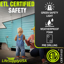 3 Prong Generator Inlet Power Box with Indicator NEMA L5-30P 30 AMP 125 Volt - Heavy Duty - ETL Listed by LifeSupplyUSA - L5-30P,Power Box