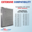 LifeSupplyUSA 16x20x1 Electrostatic Air Filter, MERV 8, Washable, Reusable Furnace AC/HVAC Filter, Energy Saving, Easy to Clean, Long-Lasting - 16" x 20" x 1",1-Pack