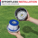 LifeSupplyUSA Pool Filter Replacement for Bestway Type VI Cartridge Compatible with SaluSpa Inflatable Hot Tub and Spa (2-Pack)