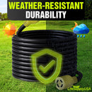 100ft Generator Extension Cord 30 AMP 4-Prong (L14-30P / L14-30R) - 10AWG4 125/250V STW - Hook and Loop Strap ETL Listed by LifeSupplyUSA