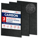 AD-300 Complete HEPA and Carbon Filter Replacement Set Compatible with Air Doctor AD3000 / AD3500 Carbon Gas Trap VOC and UltraHEPA Air Cleaner by LifeSupplyUSA