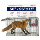 Heavy Duty Catch Release Large Live Humane Animal Cage Trap (59 x 20 x 22)