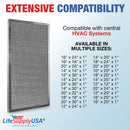 LifeSupplyUSA 20x30x1 Electrostatic Air Filter, MERV 8, Washable, Reusable Furnace AC/HVAC Filter, Energy Saving, Easy to Clean, Long-Lasting - 1-Pack,20" x 30" x 1"