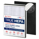 True HEPA Air Cleaner Filter Replacement Kit + 1 Odor Carbon Filters Compatible with Oreck OptiMax AIR95 Medium Room Air Cleaner by LifeSupplyUSA