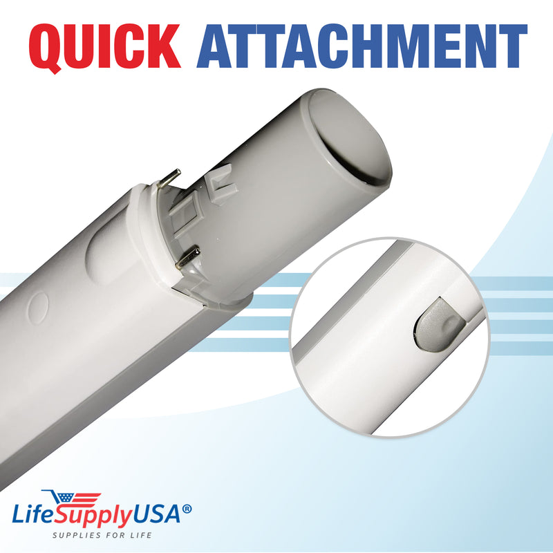 LifeSupplyUSA 16" Wand Tube Replacement Compatible with Electrolux Aerus Epic 6500, Guardian 8000, 9000, Renaissance, Legacy, Centralux Vacuum Gray