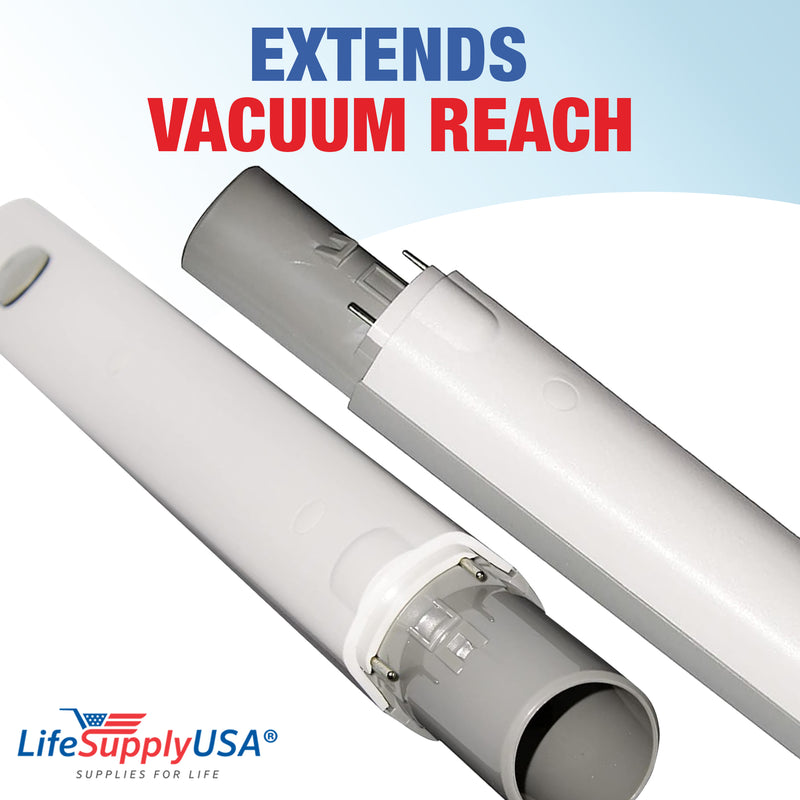 LifeSupplyUSA 16" Wand Tube Replacement Compatible with Electrolux Aerus Epic 6500, Guardian 8000, 9000, Renaissance, Legacy, Centralux Vacuum Gray