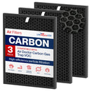 AD-300 Complete HEPA and Carbon Filter Replacement Set Compatible with Air Doctor AD3000 / AD3500 Carbon Gas Trap VOC and UltraHEPA Air Cleaner by LifeSupplyUSA