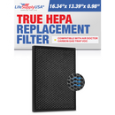 LifeSupplyUSA True HEPA Filter Replacement Compatible with A-Doctor Carbon Gas Trap VOC Air Purifier