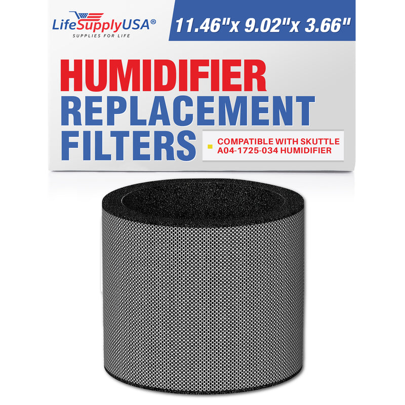 LifeSupplyUSA Humidifier Evaporator Pad Replacement fits Skuttle A04-1725-034 Humidifier (1 Pack)