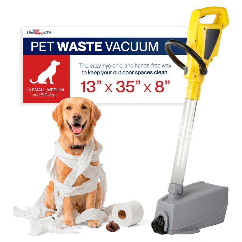 Pet Waste Vacuum Pooper Scooper for Dogs, Portable Electric Dog Poop S