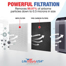 True HEPA Filter Replacement Compatible With Winix 5500-2 Air Purifier by LifeSupplyUSA - 1-Pack