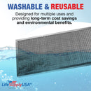 LifeSupplyUSA 14x25x1 Electrostatic Air Filter, MERV 8, Washable, Reusable Furnace AC/HVAC Filter, Energy Saving, Easy to Clean, Long-Lasting - 1-Pack,14" x 25" x 1"