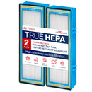 HAPF30AT HEPA Filter Replacement Compatible with Holmes Aer1 Type Total, HAP242-NUC, HAPF300AH-U4R Air Purifiers by LifeSupplyUSA (2-Pack) - 2 Pack,Hepa + Carbon