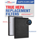 LifeSupplyUSA Complete Replacement Filter Set (1 True HEPA Air Cleaner Replacement Filter + 1 Carbon Pre-Filter) Compatible with Alexapure AP-B103, AP-B104 Breeze Air Purifiers - 1-Pack