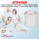 LifeSupplyUSA Humidifier Replacement Filter Compatible with Graco 4 Gallon Model 2H02 2H03 and Compatible with Hamilton Beach TrueAir 05520 05521 05920 - 1-Pack