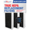 LifeSupplyUSA True HEPA Filter Replacement Compatible with Aerus Lux Guardian Smoke Stop Air Purifier (3-Pack) - 3-Pack