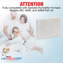 LifeSupplyUSA Humidifier Filter Replacement Water Panel Pad Compatible with Aprilaire Humidifier Furnace Models 400, 400A, and 400M Part 45 - 1-Pack