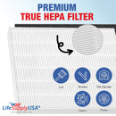 Replacement Filter Set (5 True HEPA + 10 Carbon Filters) Compatible with Coway Airmega 200M AP-1512HH, AP-1518 Mighty