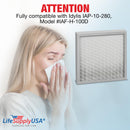 LifeSupplyUSA True HEPA Filter Replacement Compatible with Idylis IAP-10-280, IAF-H-100D Air Purifier - 1-Pack