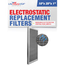 LifeSupplyUSA 10x20x1 Electrostatic Air Filter, MERV 8, Washable, Reusable Furnace AC/HVAC Filter, Energy Saving, Easy to Clean, Long-Lasting - 1-Pack,10" x 20" x 1"