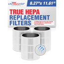 LifeSupplyUSA Carbon Filter Replacement Compatible with Blueair Blue Pure 411 Particle Air Purifiers (3-Pack) - 3-Pack