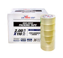 LifeSupplyUSA 36 Rolls Heavy Duty Packing Tape 2" x 110 Yards 2.0 mil - Transparent - Bubble Free, Adhesive, for Shipping/Moving/Storage/Box Carton Packaging Seal - 2" x 110 Yard,2.0 mil