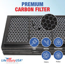 LifeSupplyUSA Activated Carbon Folding Filter Compatible with Blueair Pro M, Pro L, Pro XL Air Purifiers - 1-Pack