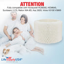 LifeSupplyUSA Humidifier Filter Replacement Wick Compatible with Honeywell HCM350, HCM645, Sunbeam 1173, Relion WA-8D, Kaz 3020, Vicks V3100 V3800 - 1-Pack