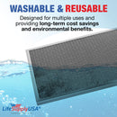 LifeSupplyUSA 16x25x1 Electrostatic Air Filter, MERV 8, Washable, Reusable Furnace AC/HVAC Filter, Energy Saving, Easy to Clean, Long-Lasting (3-Pack) - 3-Pack,16" x 25" x 1"