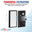 FLT4100 Filter E Replacement Compatible with GermGuardian AC4100, AC4150 Air Purifiers - HEPA + Carbon Pre-Filter Set by LifeSupplyUSA - 1-Pack