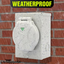 3 Prong Generator Inlet Power Box with Indicator NEMA L5-30P 30 AMP 125 Volt - Heavy Duty - ETL Listed by LifeSupplyUSA - L5-30P,Power Box