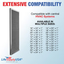 LifeSupplyUSA 12x30x1 Electrostatic Air Filter, MERV 8, Washable, Reusable Furnace AC/HVAC Filter, Energy Saving, Easy to Clean, Long-Lasting - 1-Pack,12" x 30" x 1"