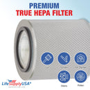 LifeSupplyUSA True HEPA Filter Replacement Compatible with Austin Air HM 400 HealthMate HM-400 HM400 FR400 Air Purifier - 1-Pack