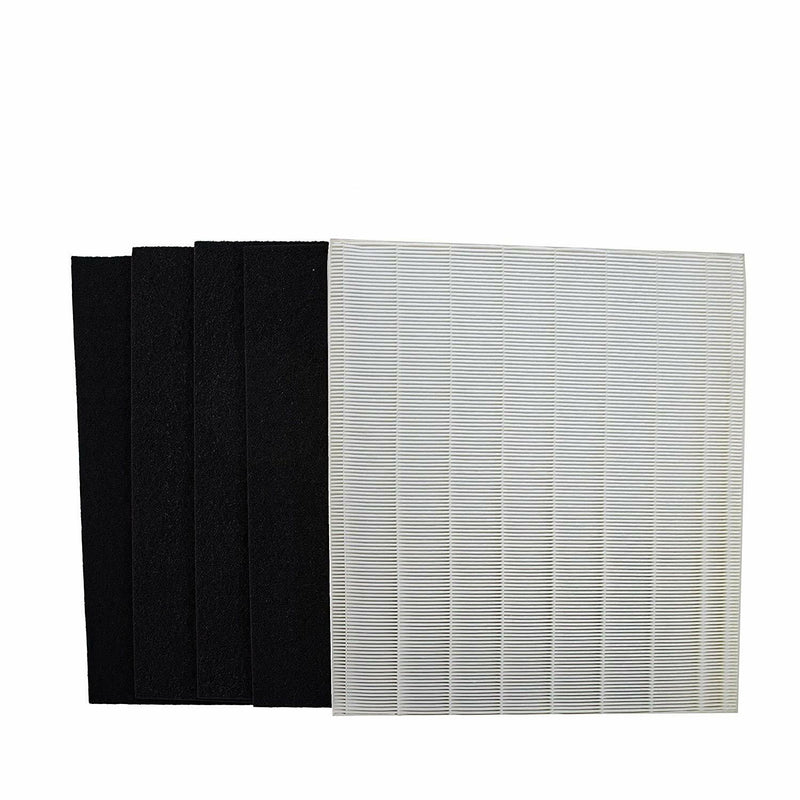 True HEPA Air Cleaner Filter Replacement Set + 4 Carbon Pre-Filters Compatible with Winix P450 B451 Size 25 Air Cleaners, Filter E