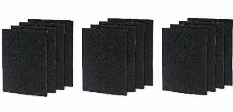 Activated Carbon Filter Sheet Compatible with Holmes HAPF60, Bionaire A1260C, General Electric SmartAire GE 106753 Air Cleaners, Filter C by LifeSupplyUSA (3 Pack)