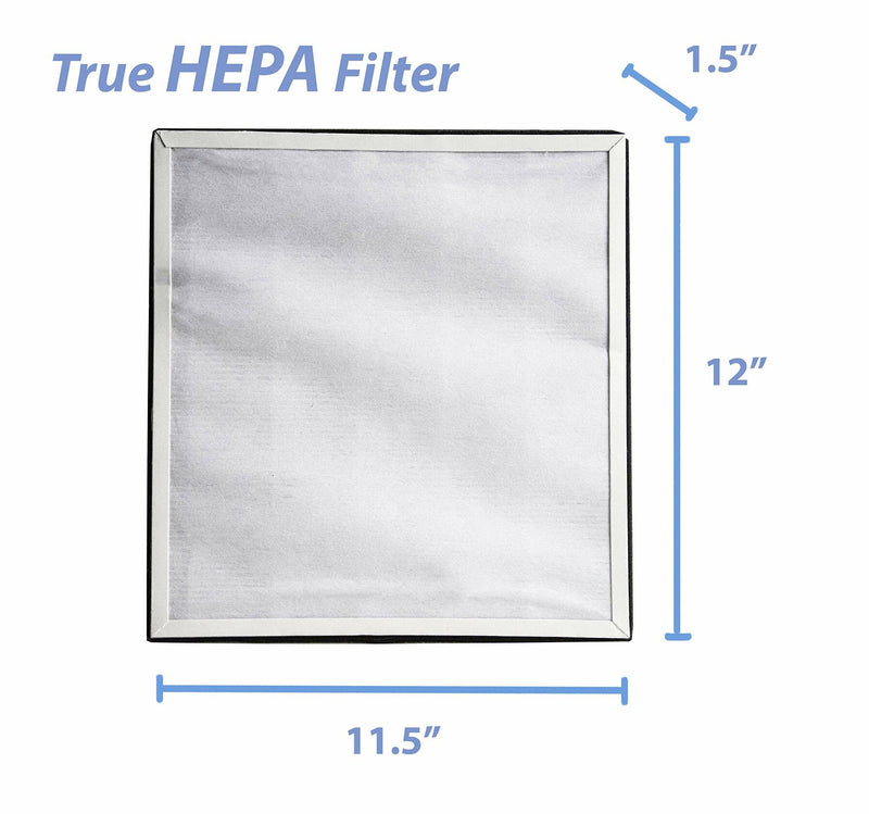 LifeSupplyUSA 3-in-1 True HEPA Air Cleaner Replacement Filter + Pre-Filter + Carbon Filter Compatible with Oregon Scientific CF8410 Air Purifiers