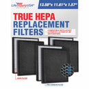 LifeSupplyUSA 2-in-1 True HEPA Air Cleaner Replacement Filter + Activated Carbon Charcoal Compatible with Levoit LV-PUR131, LV-PUR131-RF Air Purifiers (3-Pack)