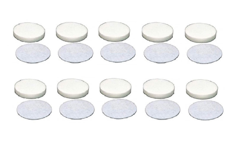 10 Foam 10 Felt Filters Compatible with Shark Navigator Professional Vacuum Cleaners, Part