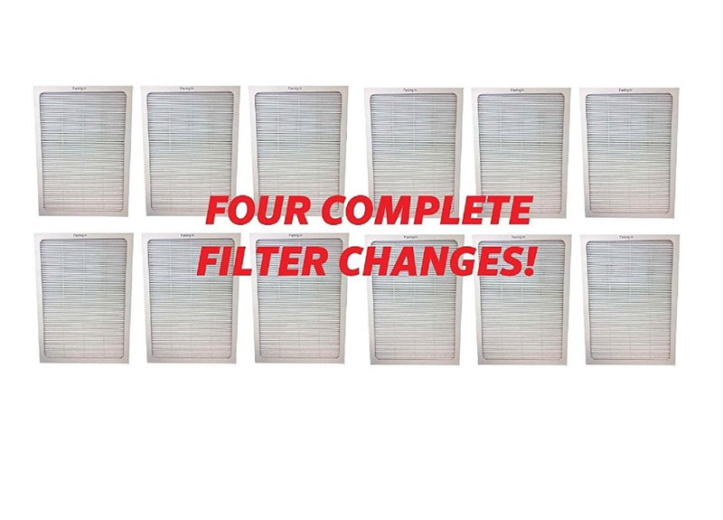 12 Filters (4 Complete Sets) Compatible with All Blueair 500 & 600 Series Air Purifiers-Air Purifier Filters- LifeSupplyUSA