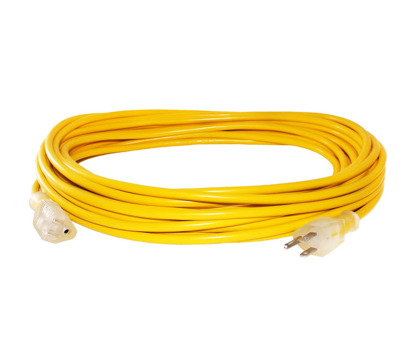 16/3 50ft SJTW Lighted End Heavy Duty Extension Cord (50 feet)-Extension Cords- LifeSupplyUSA
