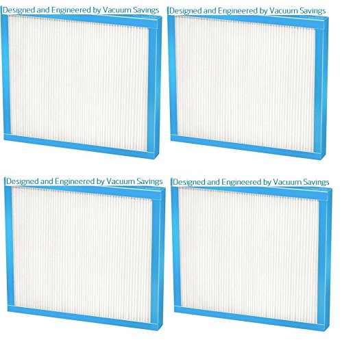 4 Pack Replacement HEPA Filter fits Homedics AF-100FL AF-100 HypoAllergenic 100 CADR Air Cleaner Purifier-Air Purifier Filters- LifeSupplyUSA