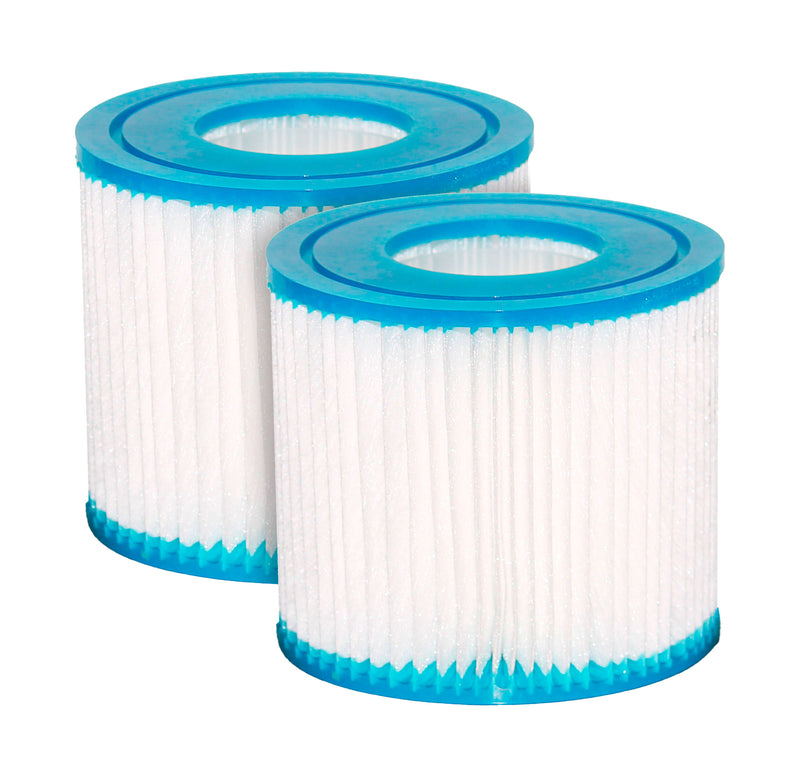 (2-pack) LifeSupplyUSA Replacement Pool Spa Filter compatible with Bestway VII-Pool filters- LifeSupplyUSA