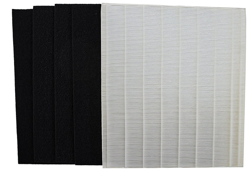 10 Replacement Filter Sets (10 HEPA, 40 Carbons) Compatible with Winix Size 25 Air Purifiers P450 B451, Filter E (113250)-Air Purifier Filters- LifeSupplyUSA