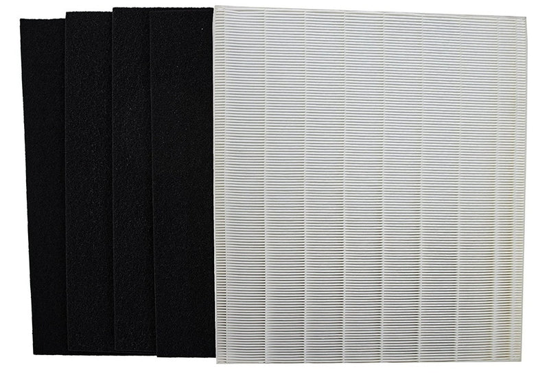 Replacement Filter Set (1 HEPA, 4 Carbons) Compatible with Winix Size 25 Air Purifiers P450 B451, Filter E (113250)-Air Purifier Filters- LifeSupplyUSA